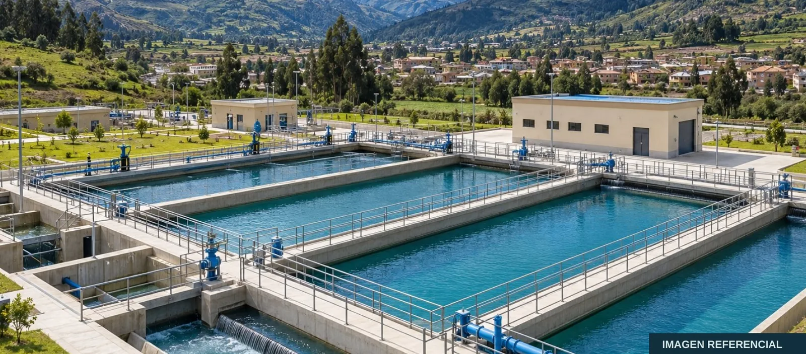 Planta de tratamiento de agua en una localidad del interior del país